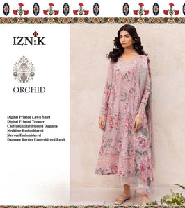 3 Pcs Women's Unstitched Embroidered Suit