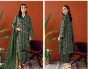 Women Unstitched Embroidered 3pc Suit