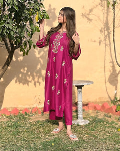 Women Unstitched Embroidered 3pc Suit