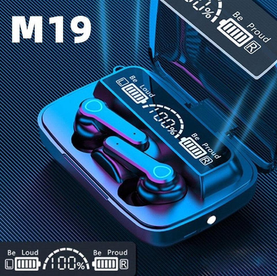 M19 Earbuds TWS Earphone M10 Intelligente Touch Control Wireless Bluetooth-compatible Headphones Waterproof LED Display With Mic
