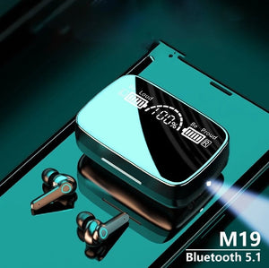M19 Earbuds TWS Earphone M10 Intelligente Touch Control Wireless Bluetooth-compatible Headphones Waterproof LED Display With Mic