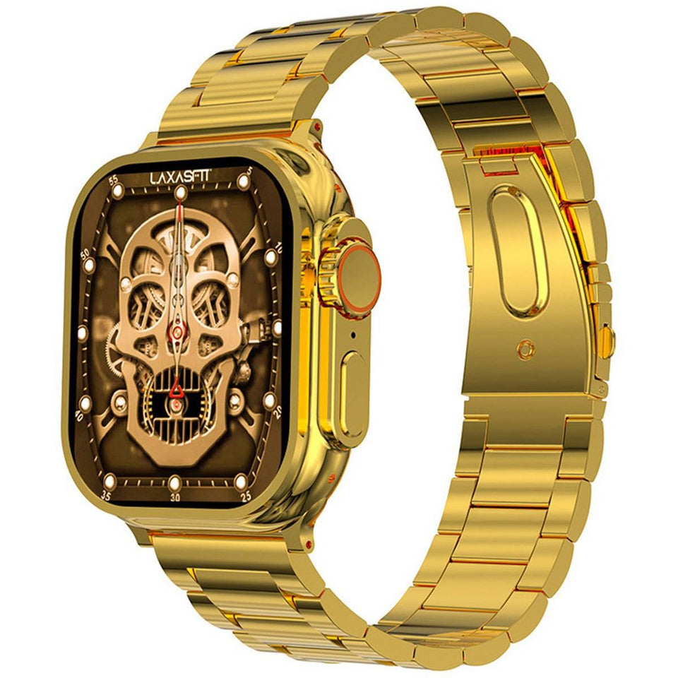 Fendior G9 Ultra Max Gold Smart Watch with 2.02-Inch Full Screen Display
