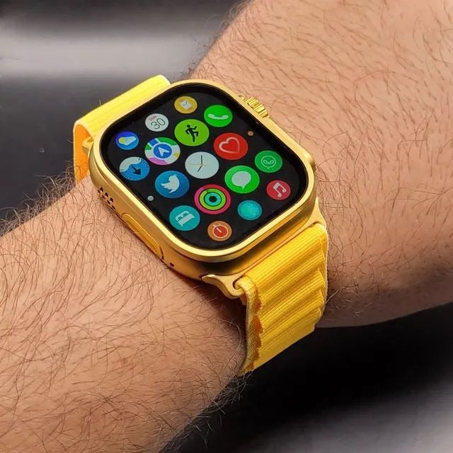Fendior G9 Ultra Max Gold Smart Watch with 2.02-Inch Full Screen Display