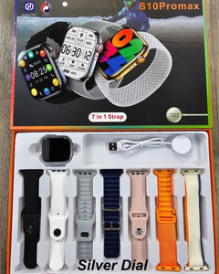 S10 Pro Max Series 9 Smartwatch – 7-in-1 Straps | HD Display | Bluetooth Calling | Music Control | Unisex