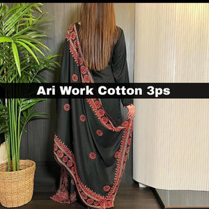 Women's Unstitched 3 pc Embroidered Suit