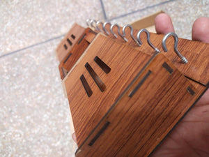 Wooden Wall Hanging Mobile Holder and Key Holder 3D DIY Design